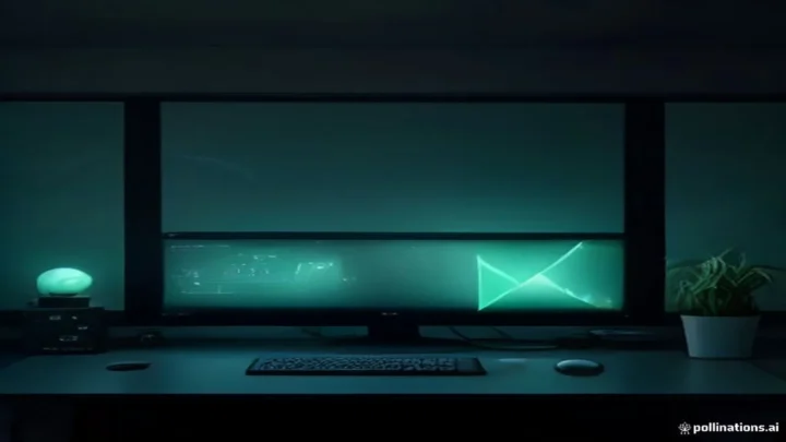 Dark developer workspace with split-screen terminal showing mathematical proofs versus code, glowing "PROOF WARS" text in green neon-lit scene.