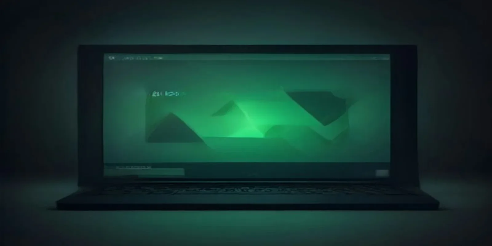 Dark terminal display with glowing green text 'SEMANTIC CACHE' and neon code graphics.
