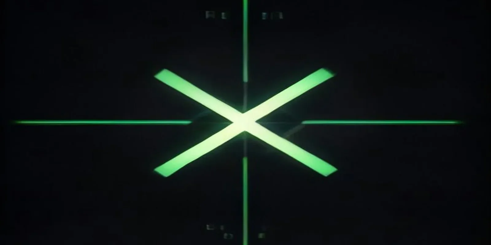 Dark terminal screen with glowing green text reading DECODE FASTER, sleek hardware aesthetic.