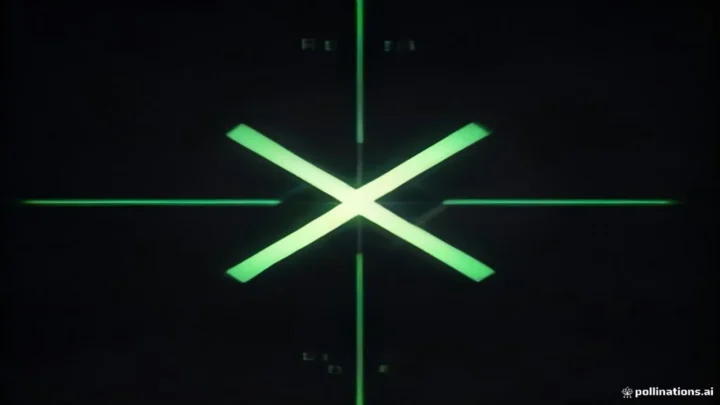 Dark terminal screen with glowing green text reading DECODE FASTER, sleek hardware aesthetic.
