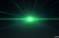 Dark developer setup with glowing green terminal code reading "OPEN VOICE AI" and neon pipeline graphic.