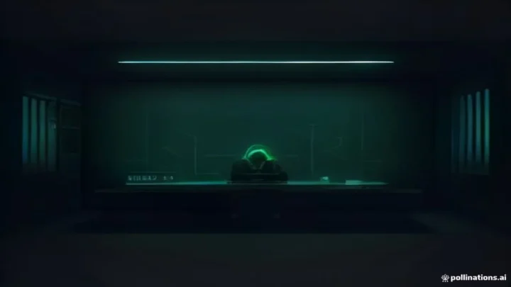 Futuristic dark‑mode illustration of Voice AI Agent state management for retail, featuring glowing neon‑green terminal graphics and sleek hardware as described in the 2026 blueprint.